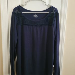 NWT Lane Bryant Geo Crochet Top 14/16